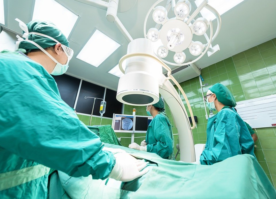 Operation room in a hospital
